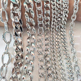 Silver Acrylic Chain Link for Jewelry Making DIY Bag Decoration