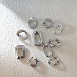 Silver Acrylic Chain Link for Jewelry Making DIY Bag Decoration