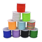 100Yards Nylon Satin Cord Rattail Thread for Jewelry Making