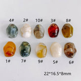 Resin Plastic Spacer Pendant Earring Charms Jewelry Making Supplies DIY 10pcs
