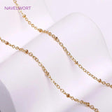 18K Plated Heart Shape Cable Chain DIY Necklace Supplies