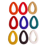 Acrylic Plastic Drop Weave Pendant Eardrop Necklace Charms 10pcs