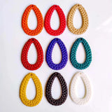 Acrylic Plastic Drop Weave Pendant Eardrop Necklace Charms 10pcs
