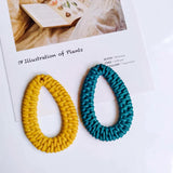 Acrylic Plastic Drop Weave Pendant Eardrop Necklace Charms 10pcs