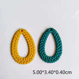 Acrylic Plastic Drop Weave Pendant Eardrop Necklace Charms 10pcs