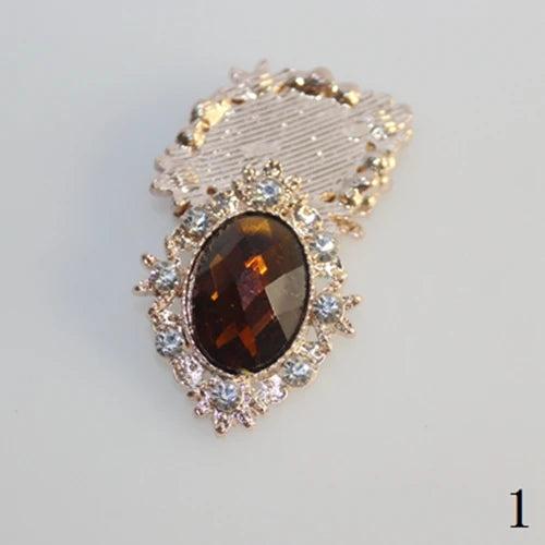 10Pcs 25x32mm Crystal Rhinestone Embellishments DIY Weddings Accessories