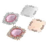 10Pcs 25x32mm Crystal Rhinestone Embellishments DIY Weddings Accessories