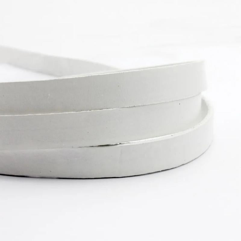 Aaazee 10mmx2mm Flat Cow Hide Leather Strip for DIY Bracelet Making
