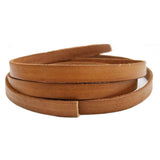 Aaazee 10mmx2mm Flat Cow Hide Leather Strip for DIY Bracelet Making