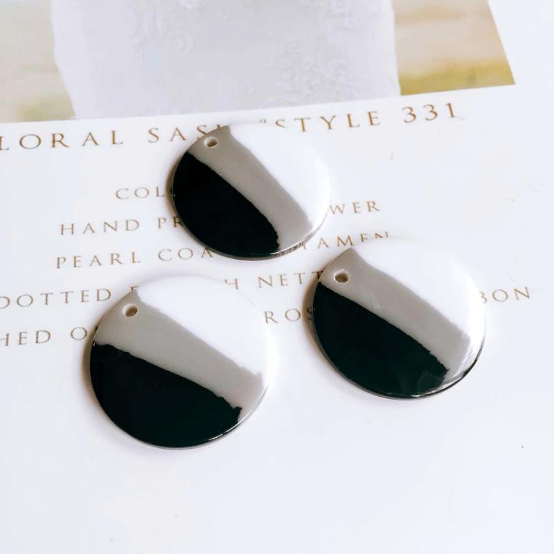 Round Resin Acrylic Plastic Beads for DIY Jewelry 25mm 10pcs