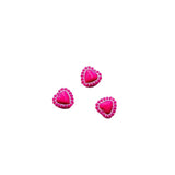 Acrylic Resin Eardrop Heart Bead Pendant for Jewelry Making 100pcs
