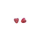Acrylic Resin Eardrop Heart Bead Pendant for Jewelry Making 100pcs
