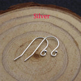 4pcs S925 Sterling Silver Earring Hooks for Jewelry Making