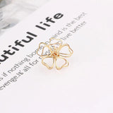 15mm Vintage Petal Stud Earrings Double Flowers 10pcs