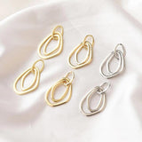 2PCS 14K Plated Drop Shaped Pendant for Earrings DIY