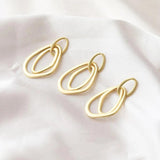 2PCS 14K Plated Drop Shaped Pendant for Earrings DIY
