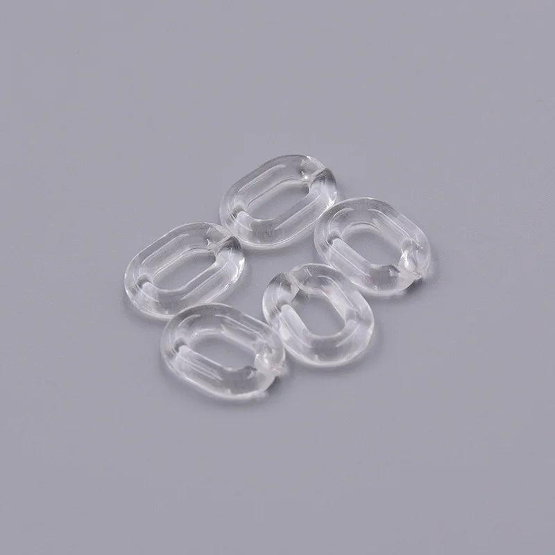 100Pcs Colorful Acrylic Chain for DIY Necklace Bracelet Making