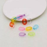 100Pcs Colorful Acrylic Chain for DIY Necklace Bracelet Making