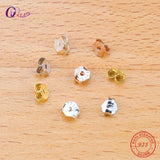 10 Pairs 925 Silver Earring Back Stoppers Ear Post Nuts Earring Setting