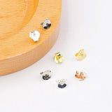 10 Pairs 925 Silver Earring Back Stoppers Ear Post Nuts Earring Setting