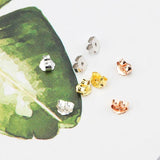 10 Pairs 925 Silver Earring Back Stoppers Ear Post Nuts Earring Setting
