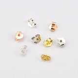 10 Pairs 925 Silver Earring Back Stoppers Ear Post Nuts Earring Setting