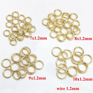 50pcs Stainless Steel Jump Rings Jewelry Findings 3.5-10mm
