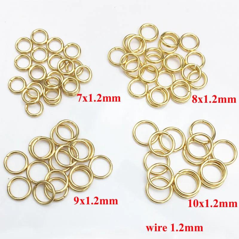 50pcs Stainless Steel Jump Rings Jewelry Findings 3.5-10mm