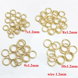 50pcs Stainless Steel Jump Rings Jewelry Findings 3.5-10mm