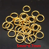 50pcs Stainless Steel Jump Rings Jewelry Findings 3.5-10mm