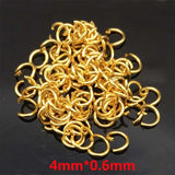 50pcs Stainless Steel Jump Rings Jewelry Findings 3.5-10mm