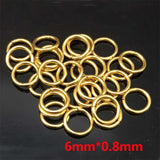 50pcs Stainless Steel Jump Rings Jewelry Findings 3.5-10mm