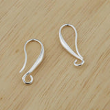 925 Sterling Silver Earring Bail Pinch Clasps 10/20/50PCS