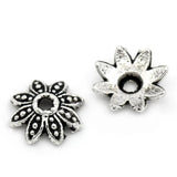 Bead Caps Flower Silver 8x8mm 200PCs
