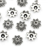 Bead Caps Flower Silver 8x8mm 200PCs
