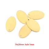 20Pcs Oval Brass Stamping Blanks for Jewelry Making