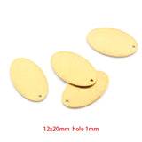 20Pcs Oval Brass Stamping Blanks for Jewelry Making