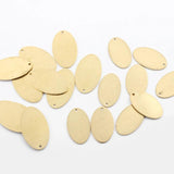 20Pcs Oval Brass Stamping Blanks for Jewelry Making
