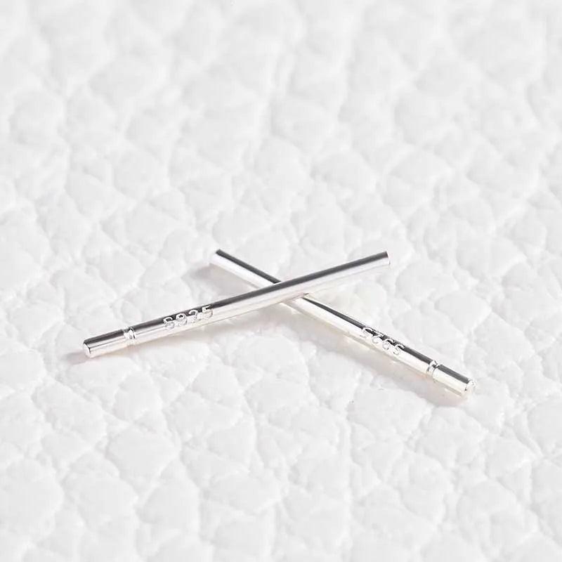 20pcs 925 Sterling Silver Earring Post Pins Stamped 925 SS Earring Rods
