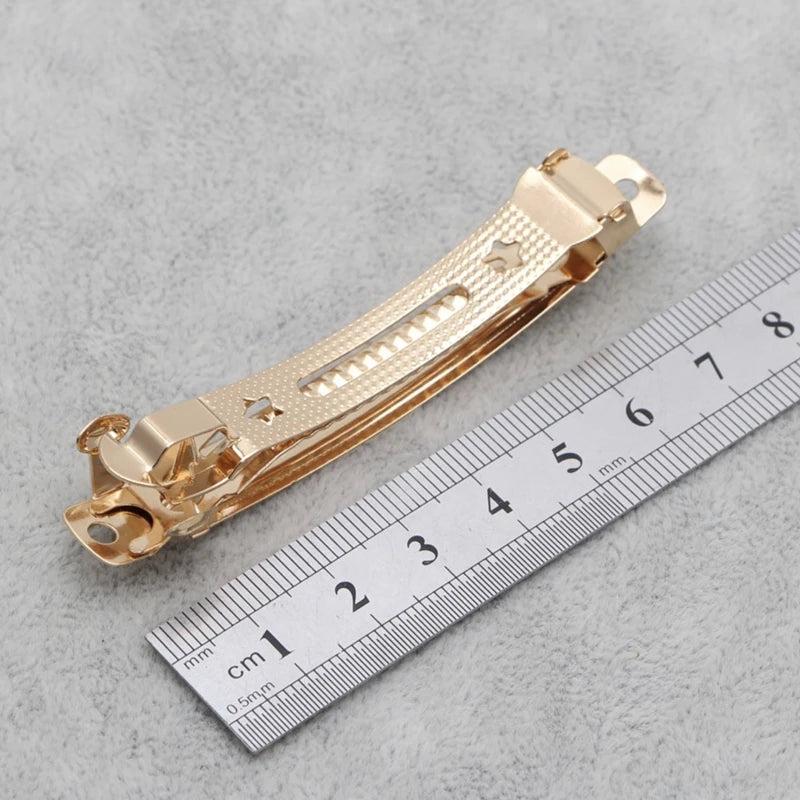 10pcs KC French Barrette Style Spring Hair Clips Automatic Clip