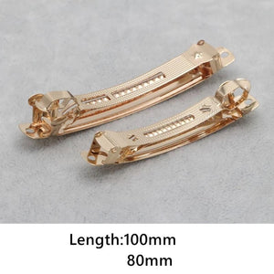 10pcs KC French Barrette Style Spring Hair Clips Automatic Clip