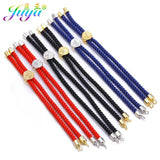 Red Macrame Thread Metal Chains for Charms Bracelet Making
