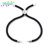 Red Macrame Thread Metal Chains for Charms Bracelet Making