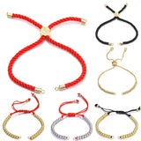 Red Macrame Thread Metal Chains for Charms Bracelet Making