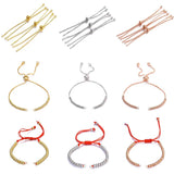 Red Macrame Thread Metal Chains for Charms Bracelet Making