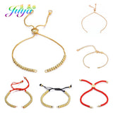 Red Macrame Thread Metal Chains for Charms Bracelet Making