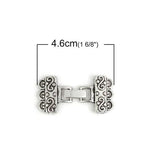 5 Sets Antique Bronze End Caps for DIY Bracelets/Necklace Making 4.6x2.3cm