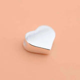 2pcs 925 Sterling Silver Heart Spacer Beads Jewelry Findings