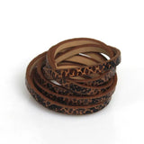 5mm Flat PU Leather Cord Rope for Bracelet DIY Jewelry Making