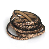 5mm Flat PU Leather Cord Rope for Bracelet DIY Jewelry Making